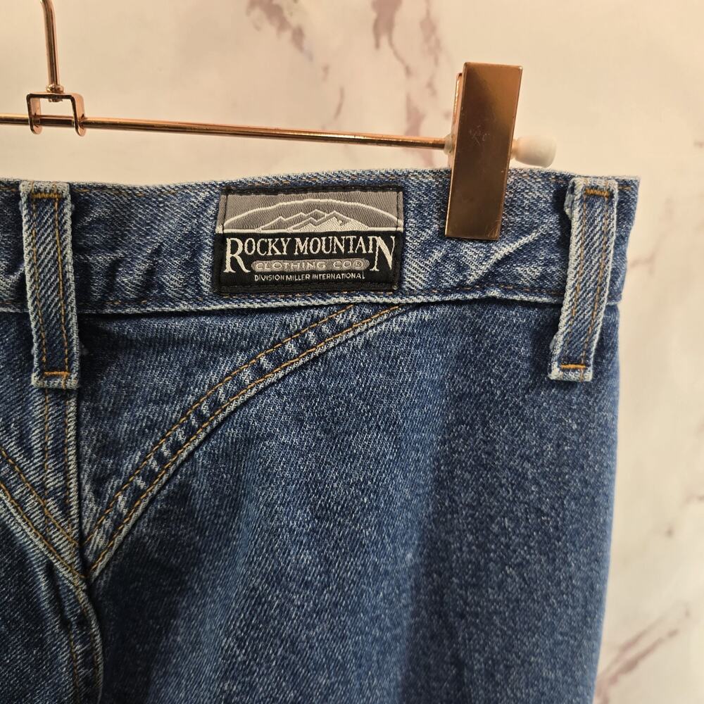 Rocky Mountain Jeans Womens 29 X 34 11 10 Denim Western Rockies Vtg Bareback NOS - Picture 12 of 13